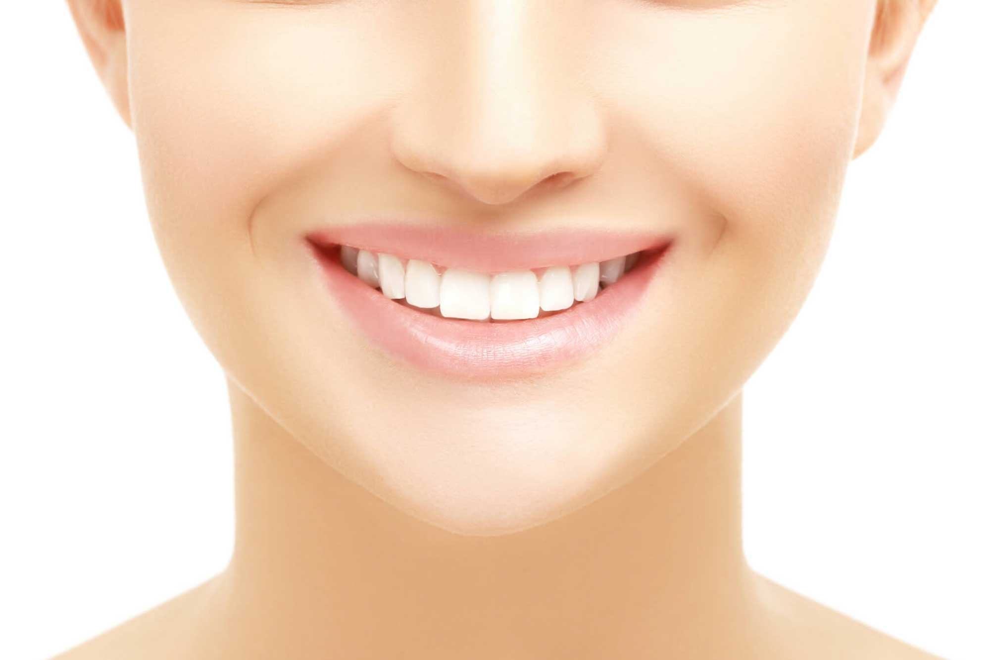 Close Up of Woman's Cheeks, Chin, and Smile